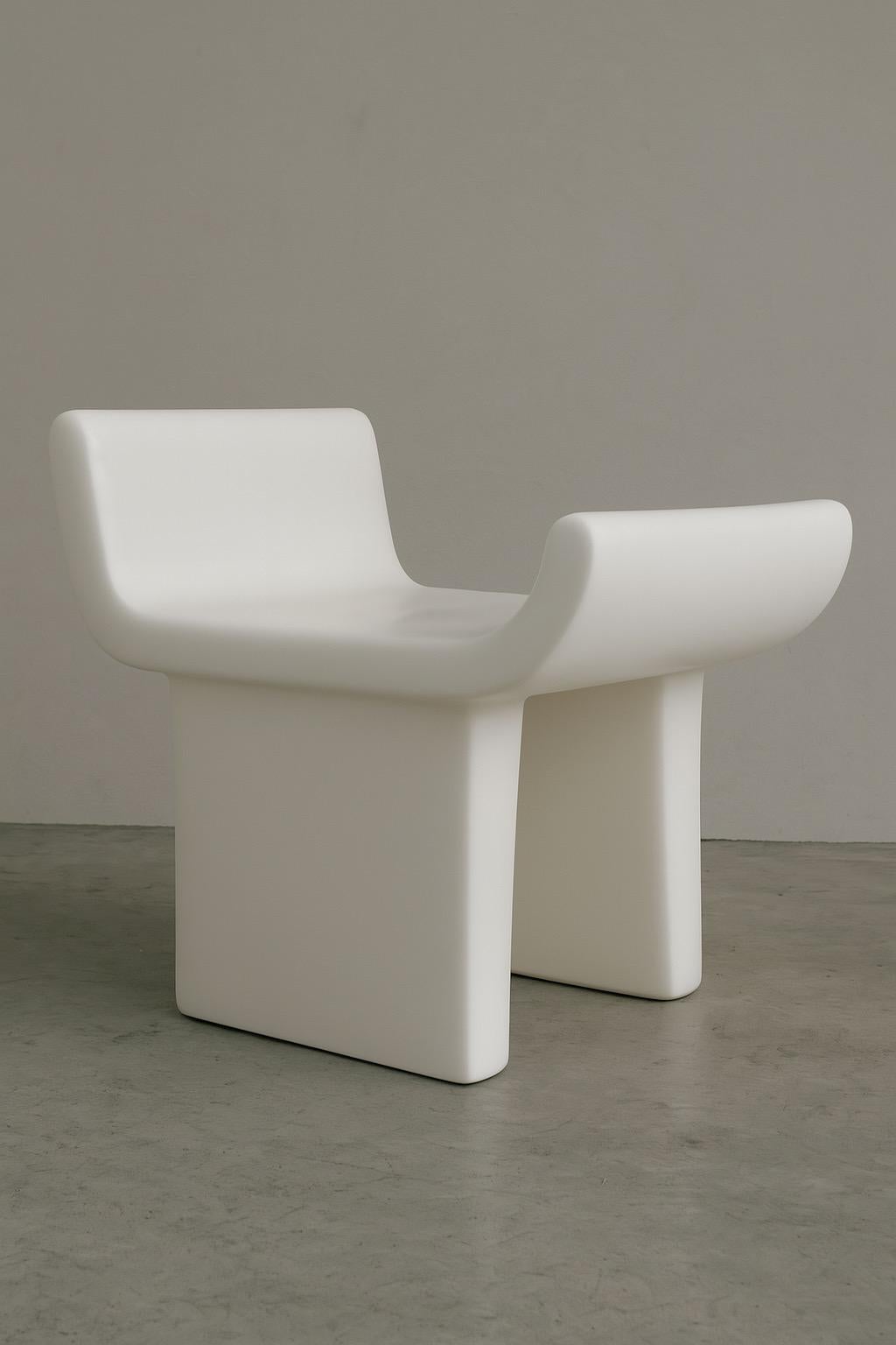 Brutalist Clay Sculptural Chair  ÉTER Furniture, FACIES For Sale 1