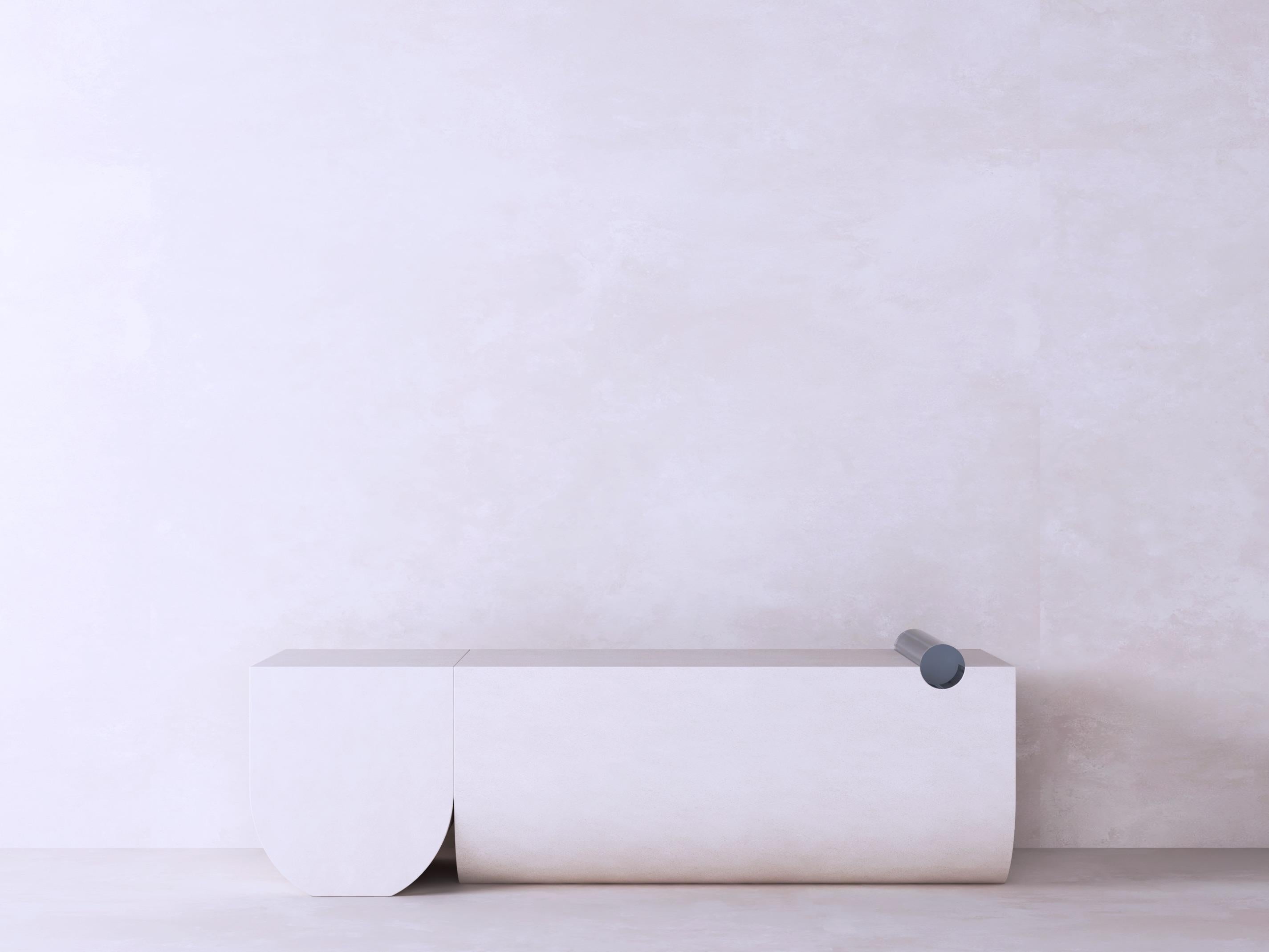 Handcrafted in clay and non-toxic resin, the FACIES Collection by ÉTER Furniture reimagines functional furniture as sculptural form. Each piece is shaped entirely by hand, balancing the earthy weight of clay with the refined lightness of resin. The
