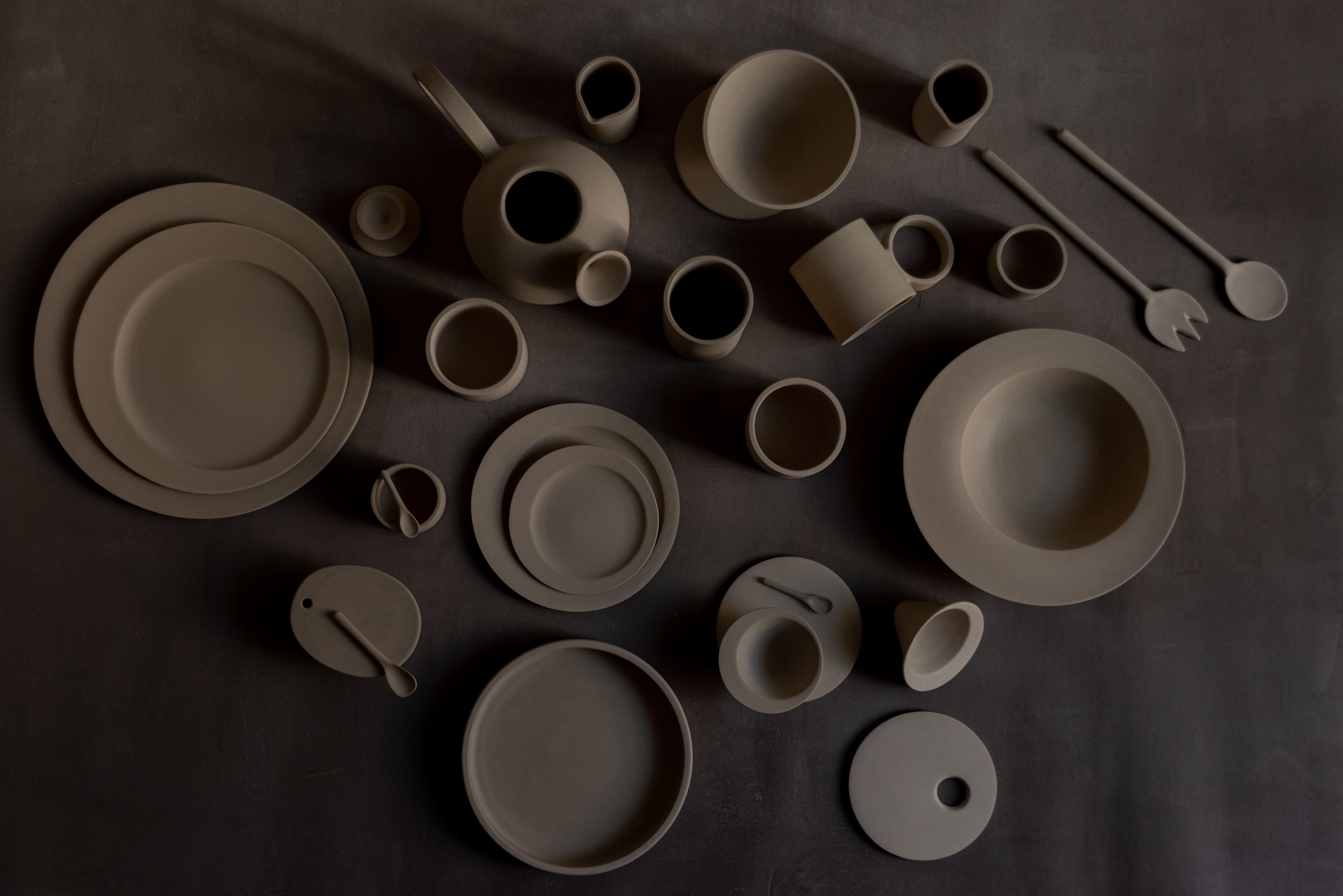 Hand-Crafted ETER SERVE-WARE - Casserole - EUCLID COLLECTION . Handmade Clay For Sale