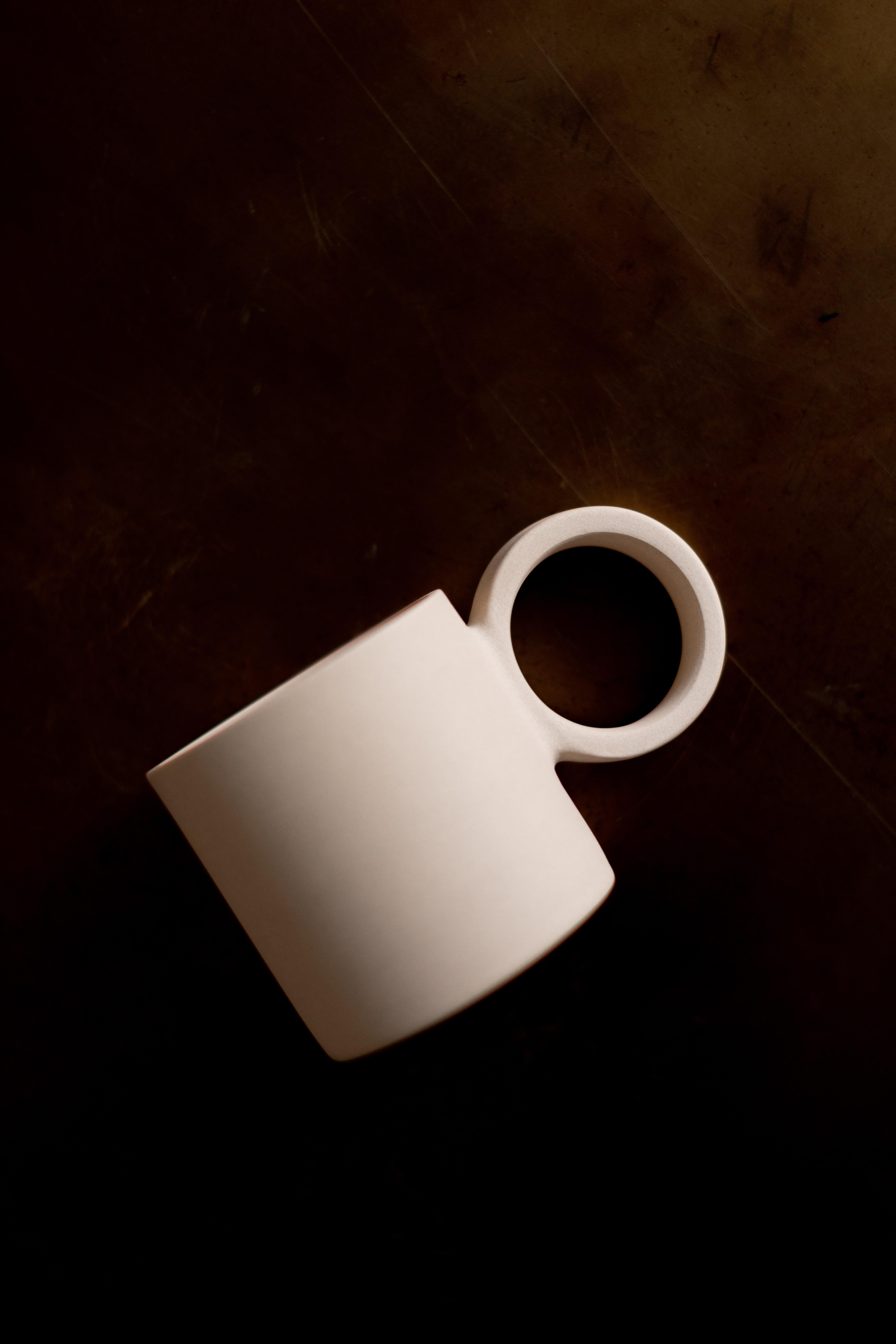 Brutalist ETER SERVE-WARE  - MUG -  EUCLID COLLECTION . Handmade Clay For Sale