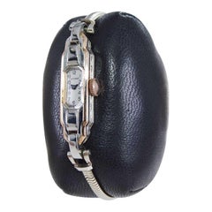 Eterna 18Kt Two Tone Art Deco Ladies Bracelet Watch All Original, circa 1930's