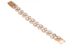 Eterna Bracelet Elegant a Two-Line Design with Emerald & Circular Motifs