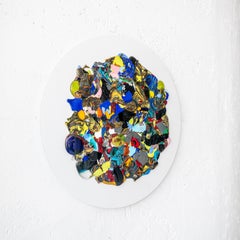 "Eterna" Contemporary Wall Sculpture in Reclaimed Murano Glass by Tommaso Spinzi