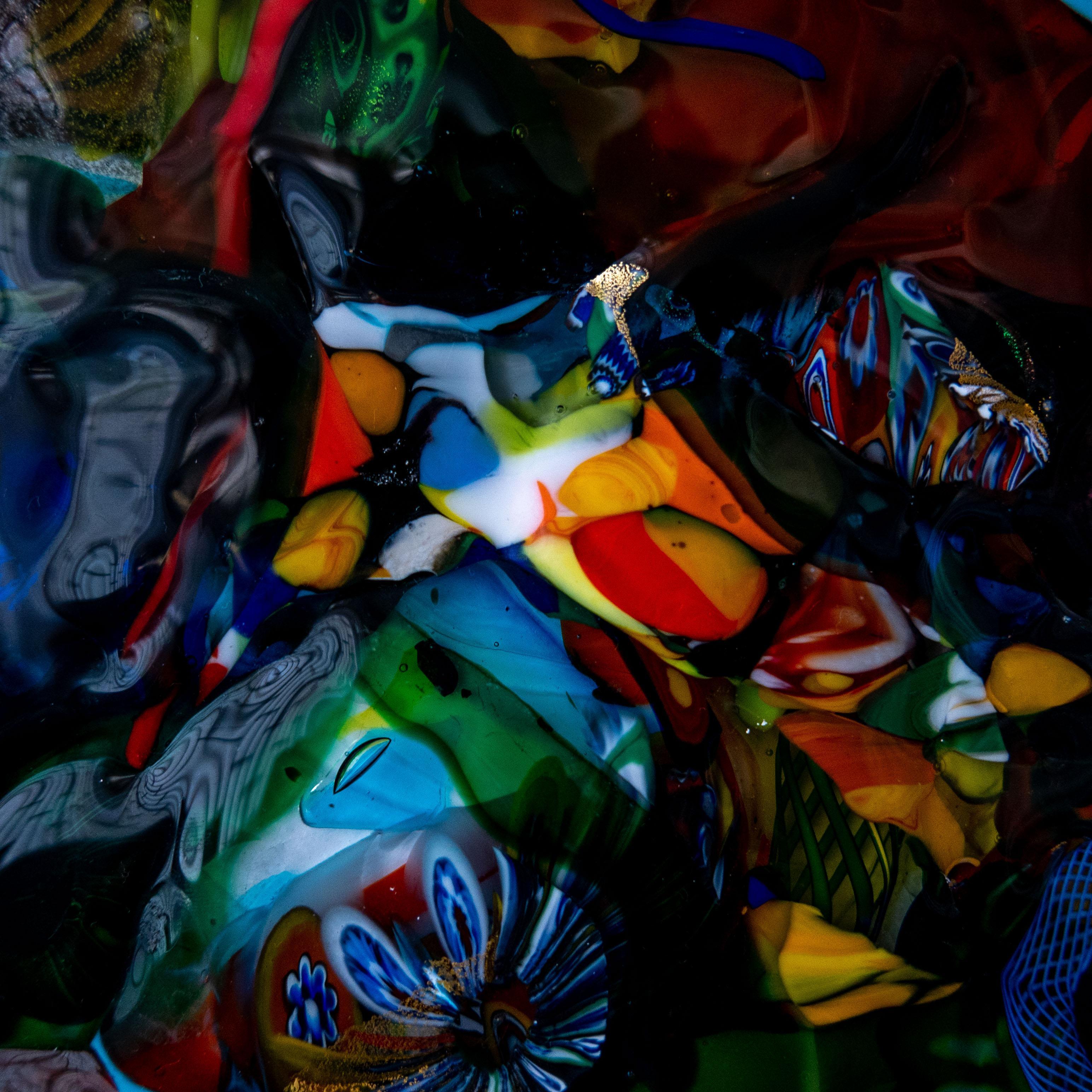 Verre de Murano Sculpture murale contemporaine 