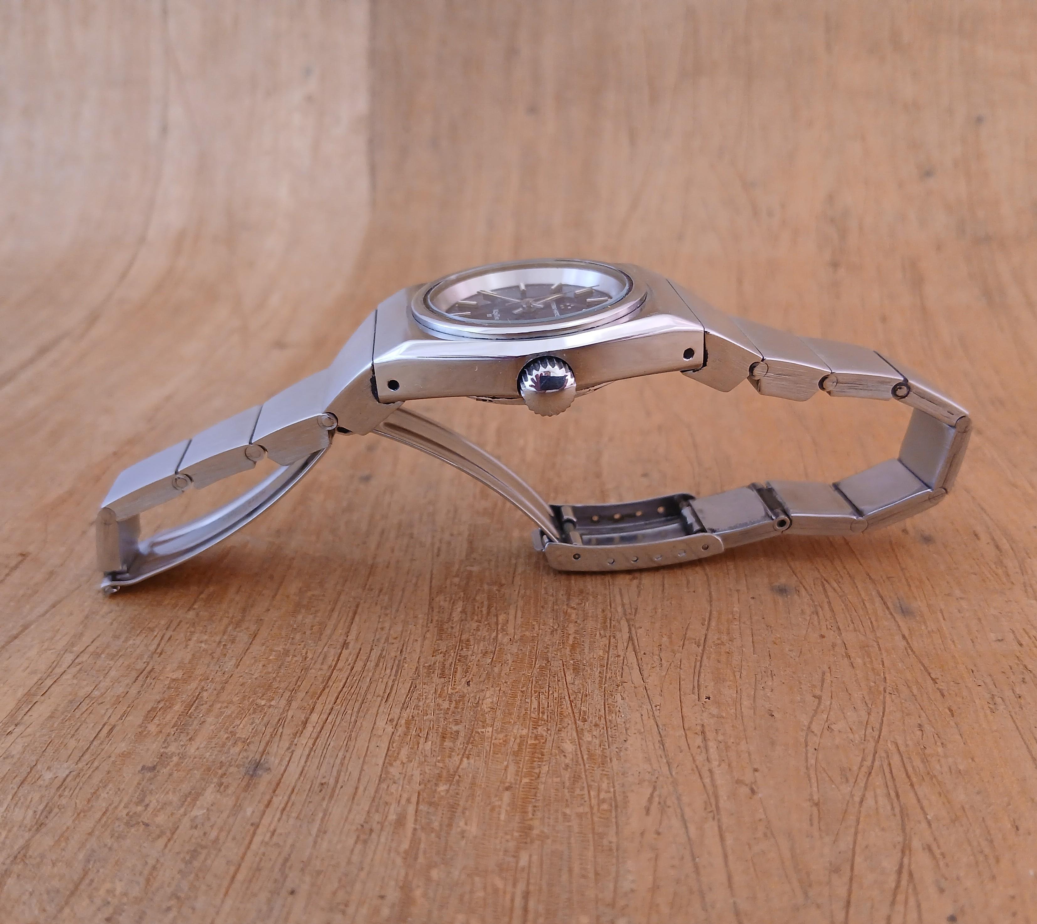 Eterna Eterna-Matic Kontiki 20 Rare Blue Shimmer Dial Steel Damenuhr im Angebot 9