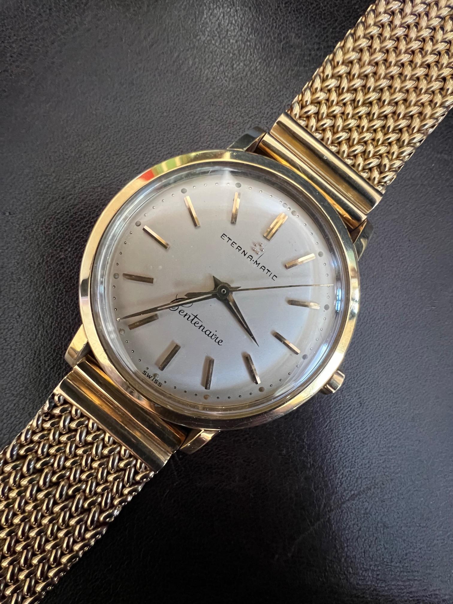 Eterna matic centenaire 18k gold outlet