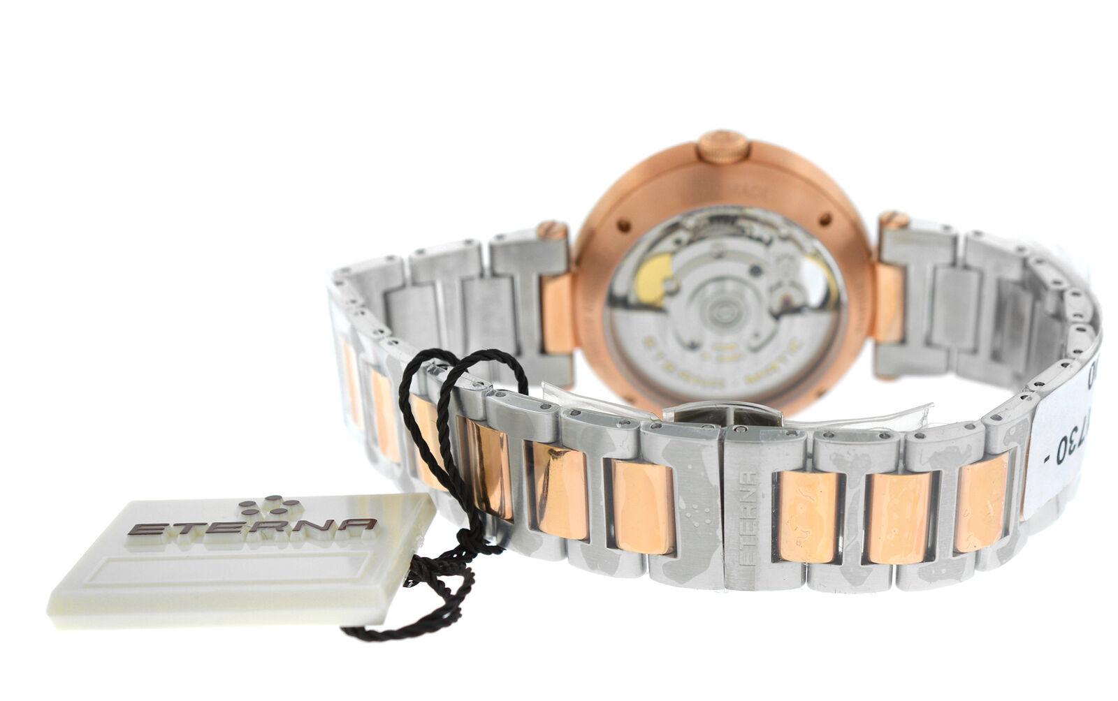 Eterna Grace Open Art 2943.60.69.1730 Diamond Mother of Peral Automatic Watch For Sale 7