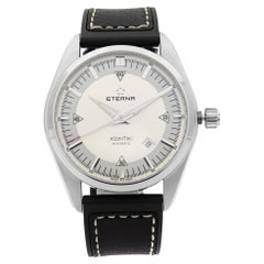 Eterna KonTiki Montre automatique pour hommes avec cadran en acier inoxydable et argent 1222.41.11.1302