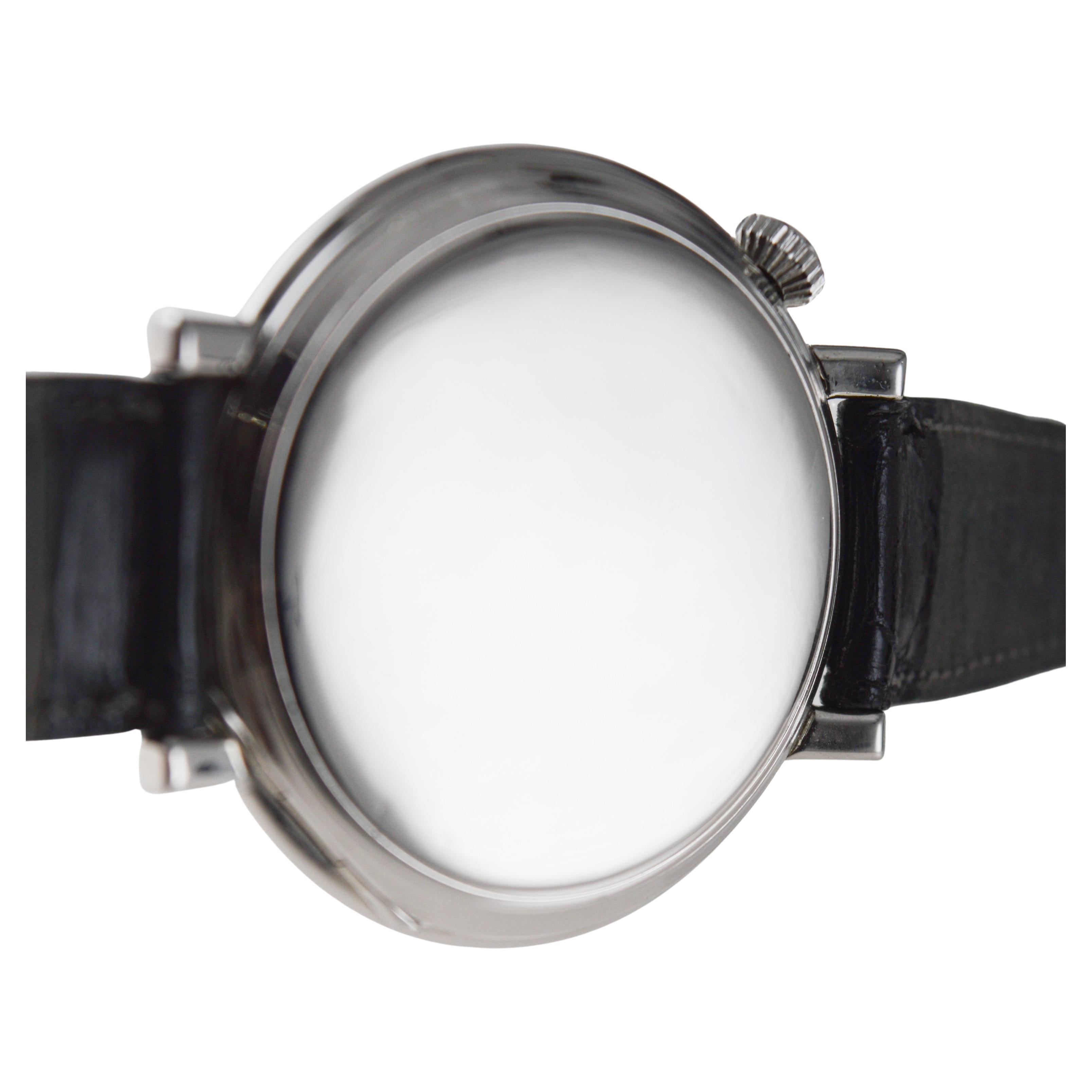 Eterna Stainless Steel Art deco Custom Made Watch For Sale 9