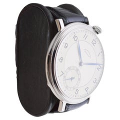 Eterna Stainless Steel Art deco Custom Made Watch