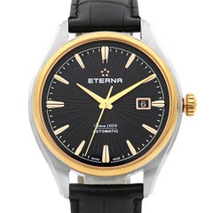 Eterna Stainless Steel Black Dial Automatic Men's Watch 2945.51.41.1337