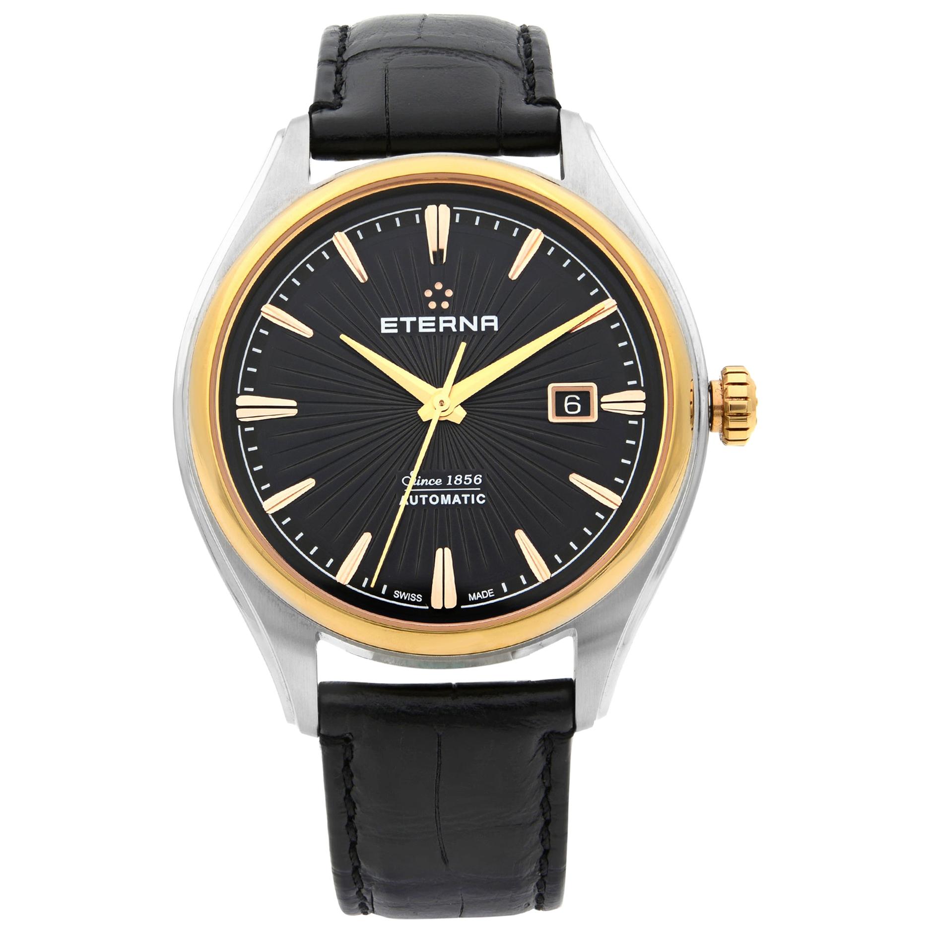 Eterna Stainless Steel Black Dial Automatic Men's Watch 2945.51.41.1337