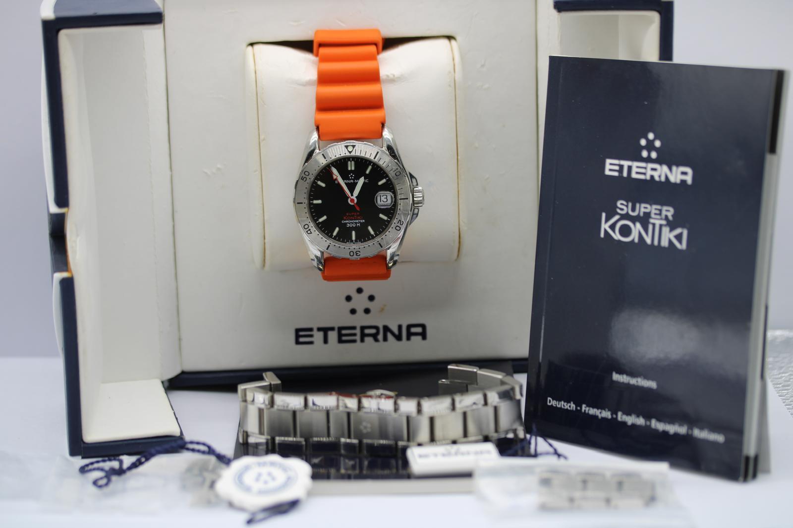 Eterna Super Kontiki 1576.41  39mm  Set completo da collezione  2000  Non lucidato in vendita 7