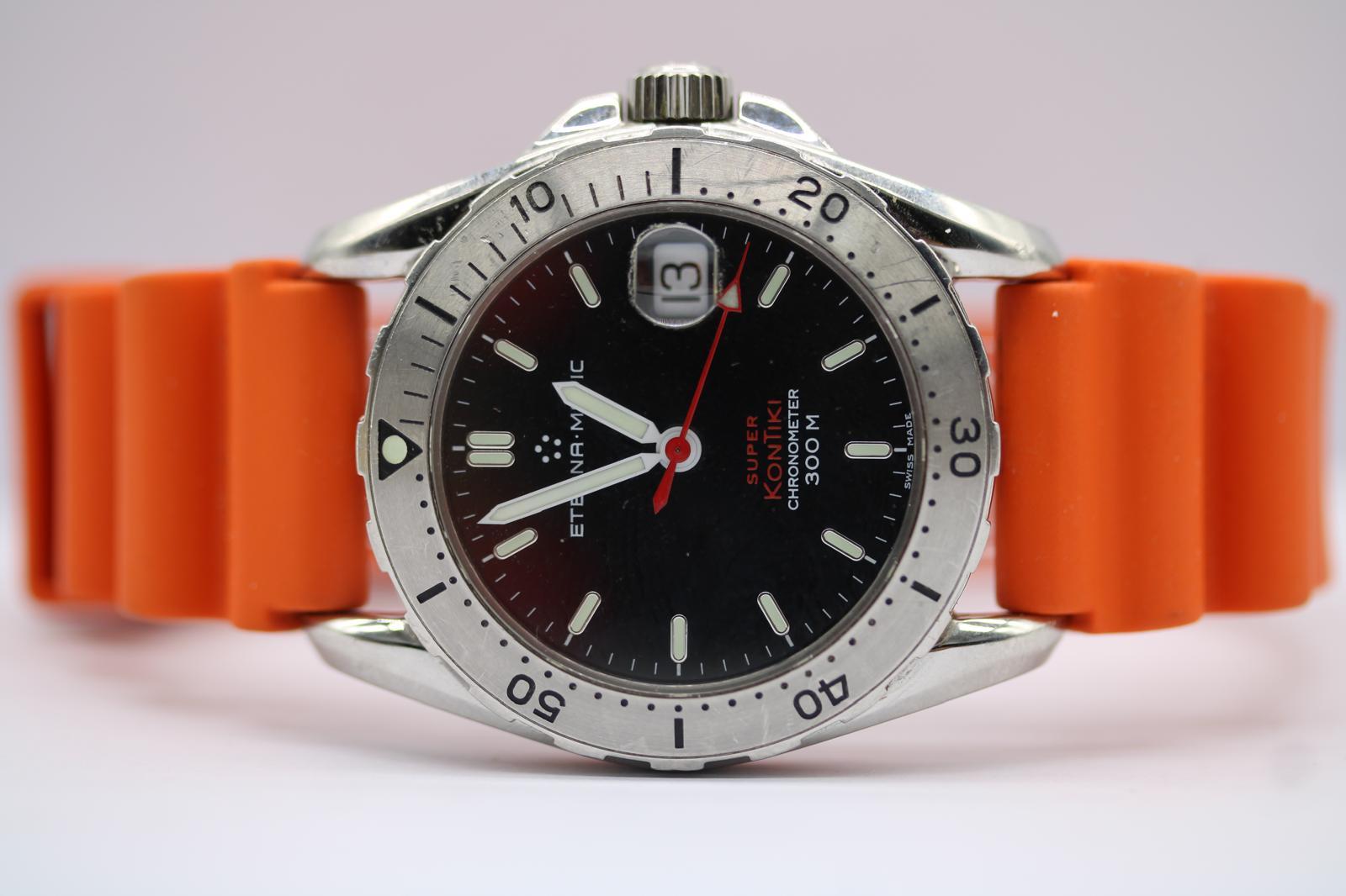 Eterna Super Kontiki 1576.41  39mm  Set completo da collezione  2000  Non lucidato in vendita 12