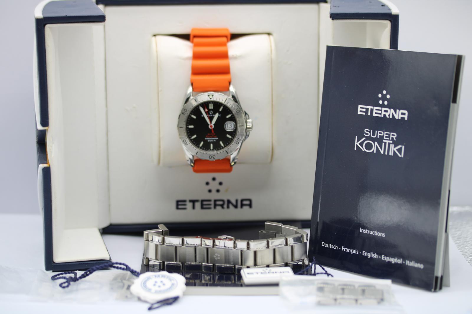 Eterna Super Kontiki 1576.41  39mm  Set completo da collezione  2000  Non lucidato in vendita 13