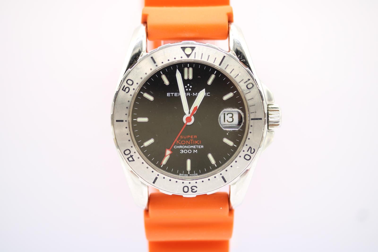 Eterna Super Kontiki 1576.41  39mm  Set completo da collezione  2000  Non lucidato in vendita 3