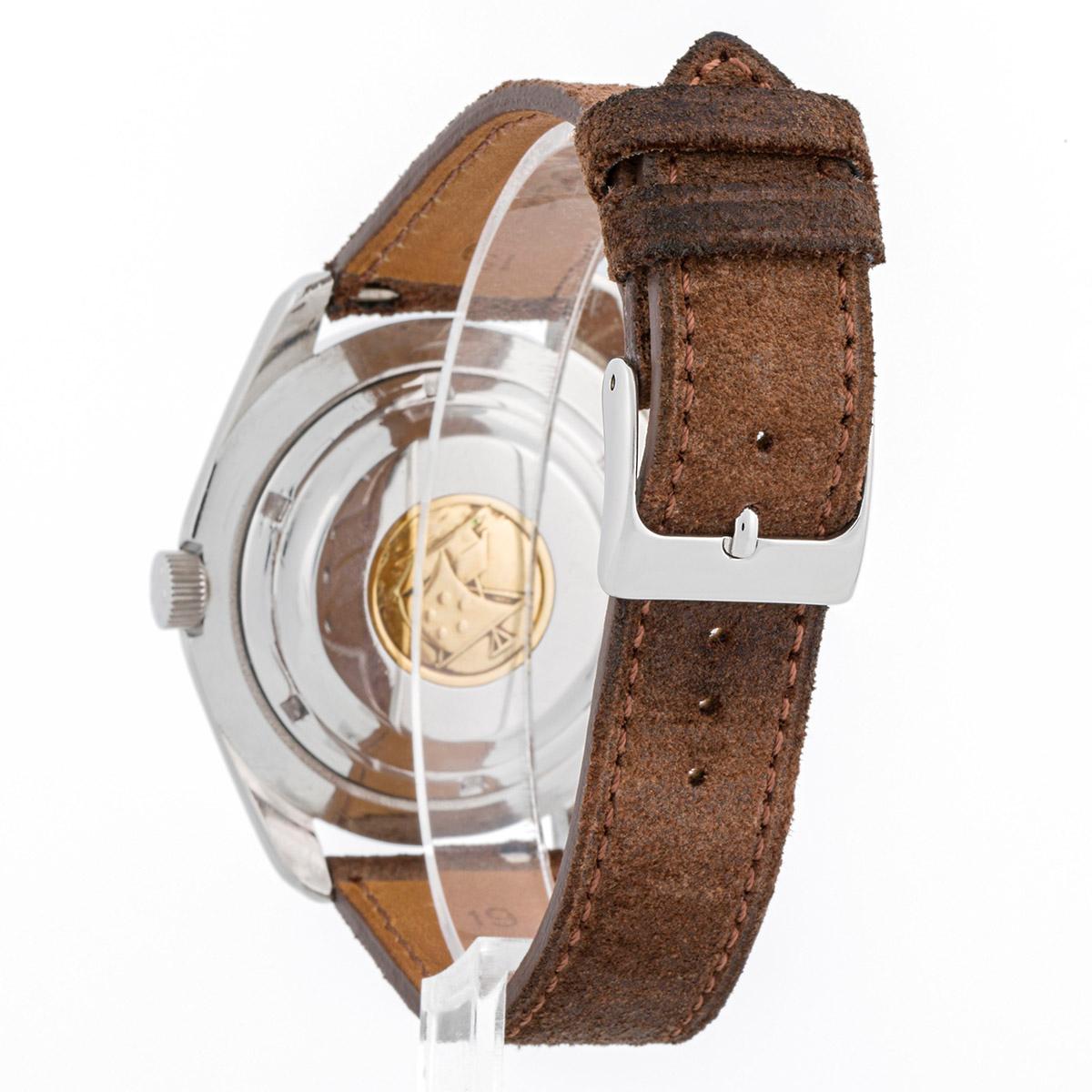 Montre pour homme Eterna Super Kontiki 40mm boîtier en acier et bracelet en cuir en vente 1
