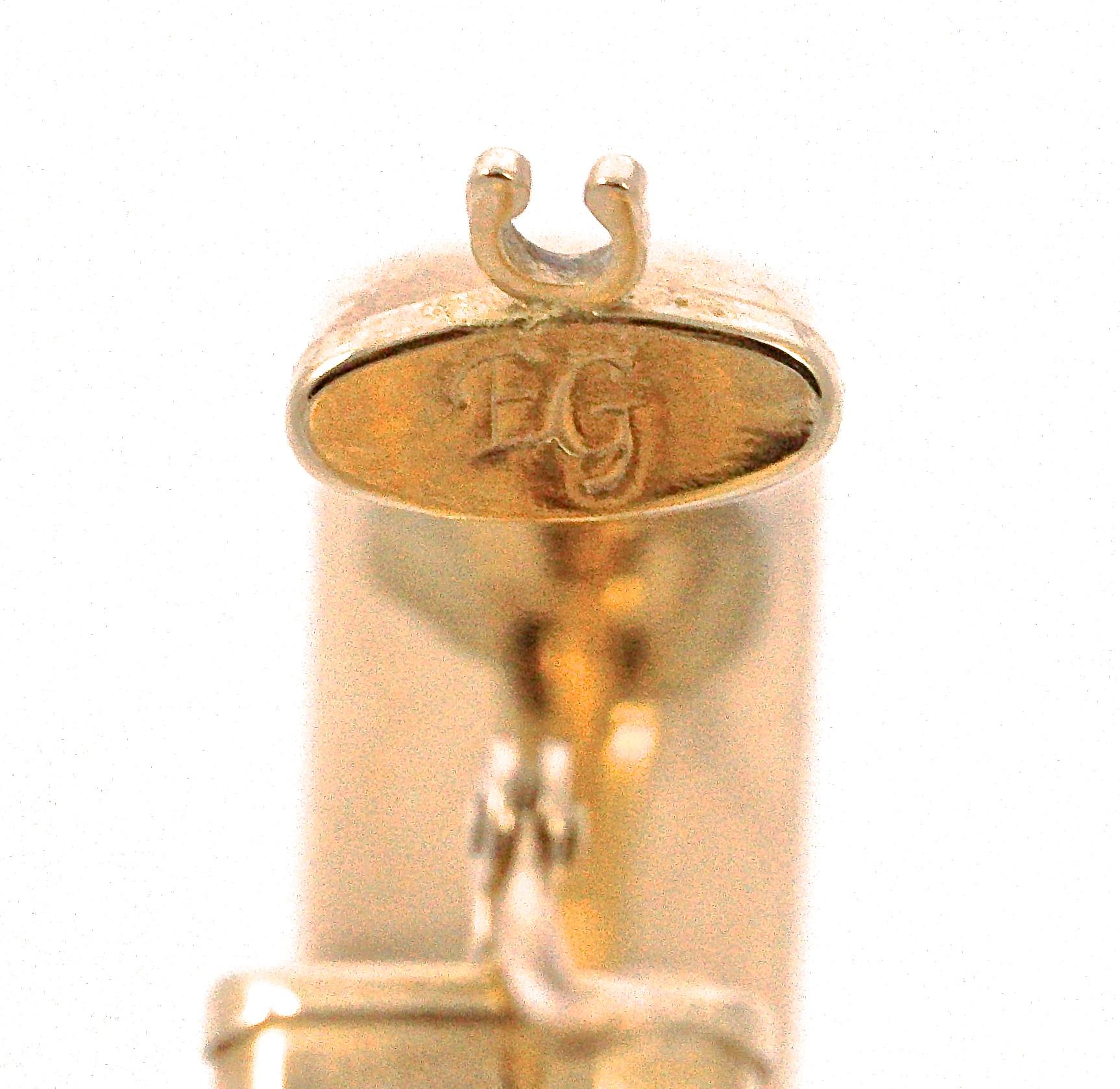 Women's or Men's EternaGold 14K Gold Polished Hoop Earrings circa 1990s
