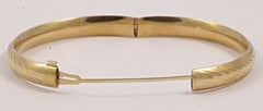 EternaGold 14K Gold Ripple Design Bangle, Costa Rica