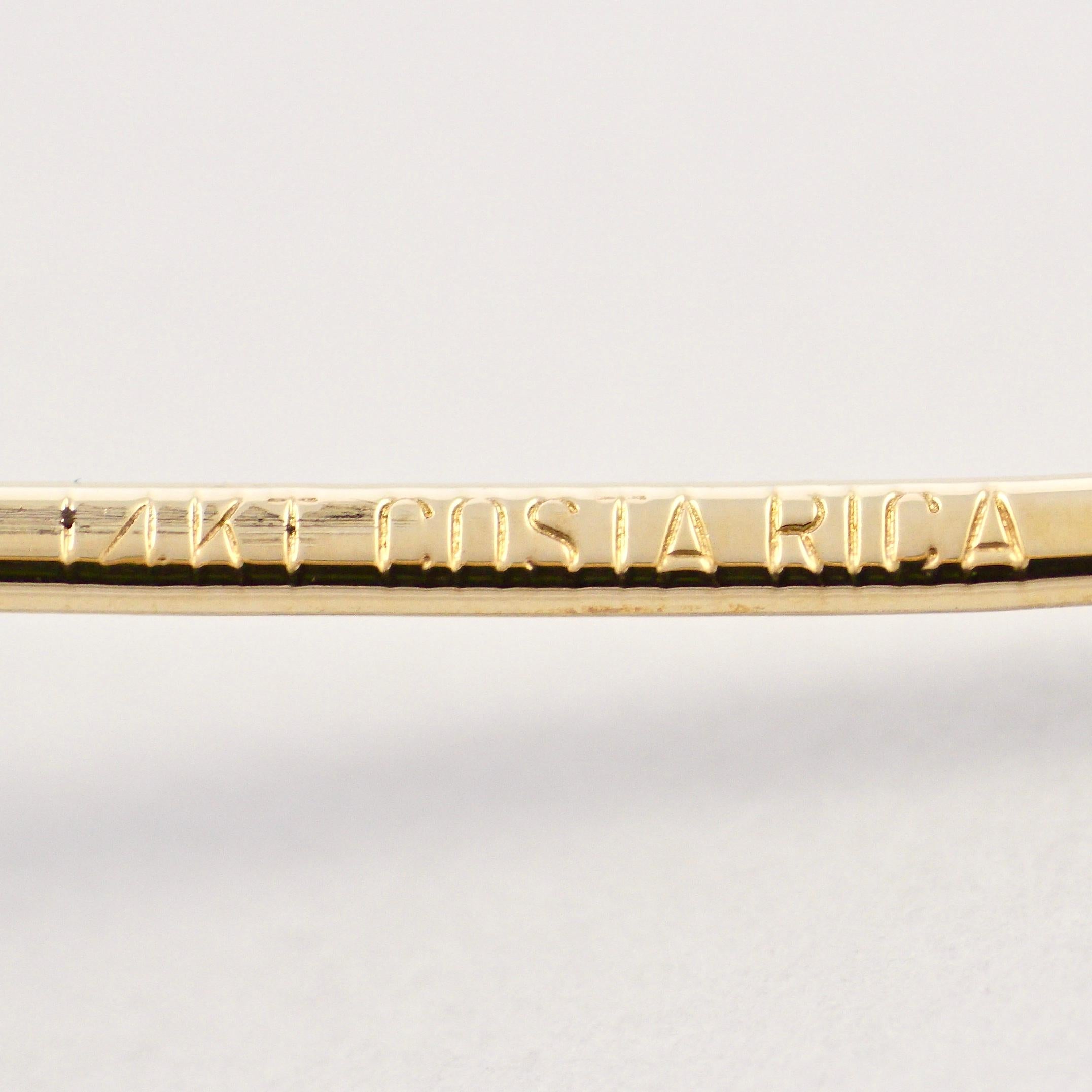 Bangle EternaGold in oro 14 carati con design a foglie, A. Costa in vendita 3