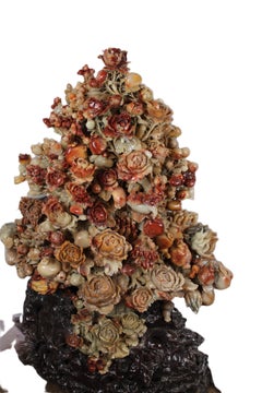 Eternal Blossoms: A Chinese Soapstone Masterpiece