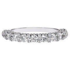 Bague d'éclat éternel en or blanc 14 carats avec diamant naturel