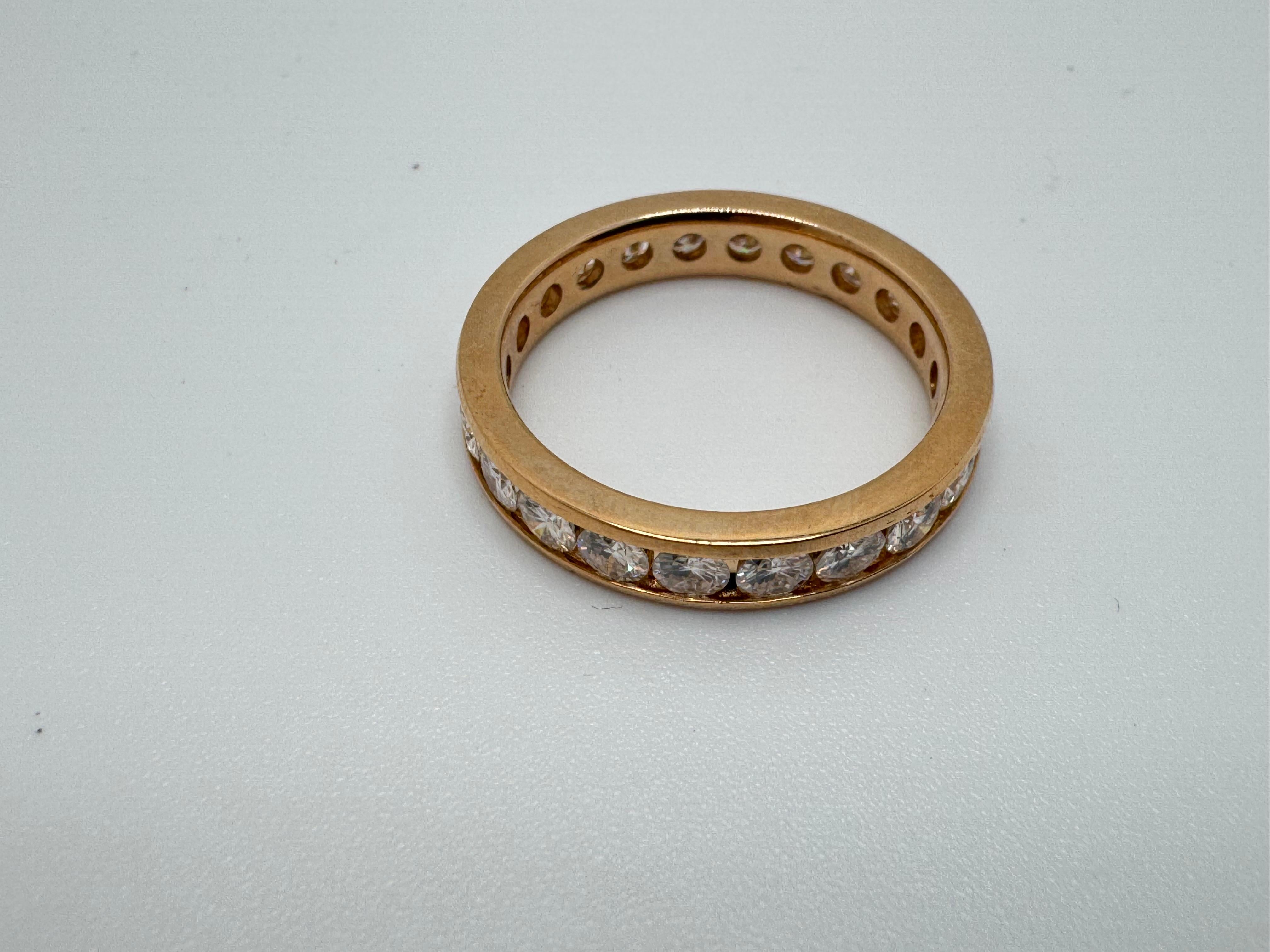 Art déco Bandeau éternel en diamant en vente
