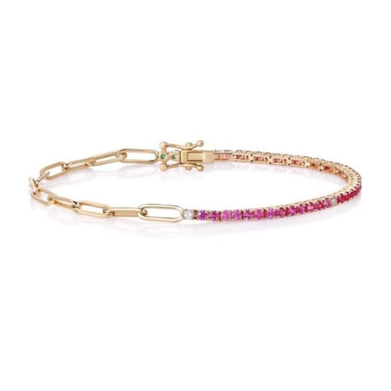 Bracelet à maillons en diamant éternel Neuf - En vente à Los Angeles, CA