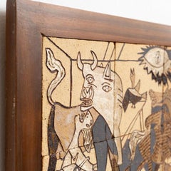 Eternal Echoes: A Ceramic Tribute to Picasso's Guernika, circa 1960