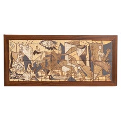 Eternal Echoes: A Ceramic Tribute to Picasso's Guernika, circa 1960