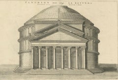 Eternal Echoes Engraved: The Pantheon, Rome's Ancient Marvel, circa 1705