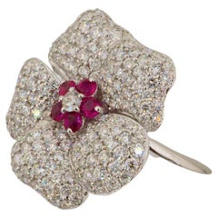 Eternal Flower Ring, Olympus Art Sertified, 2.43 Carat Diamond, a Gift Forever