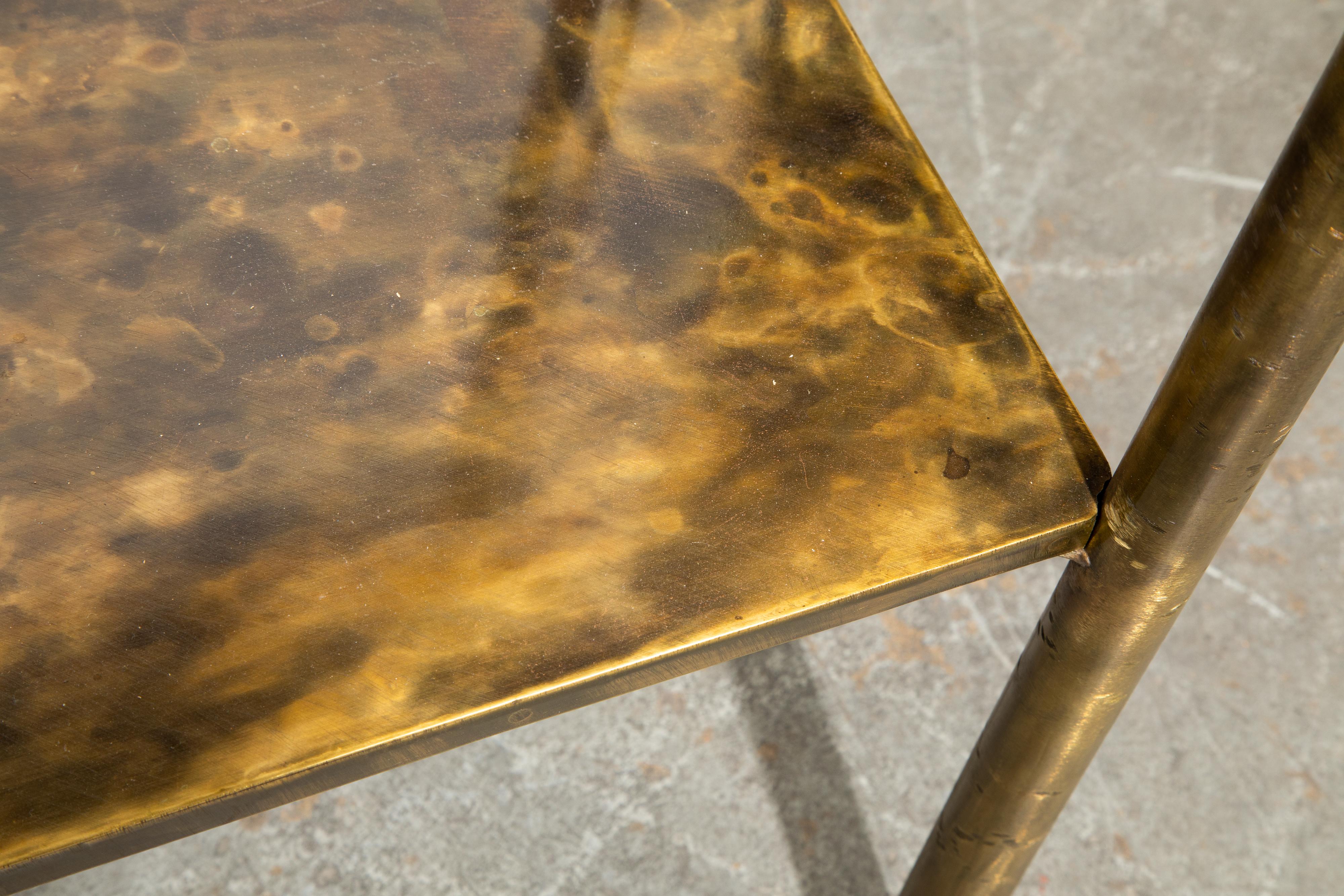 Eternal Forest Bronze Drinks / Laptop Table by Philip and Kelvin LaVerne, c 1965 7