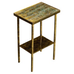 Eternal Forest Bronze Drinks / Laptop Table by Philip and Kelvin LaVerne, c 1965
