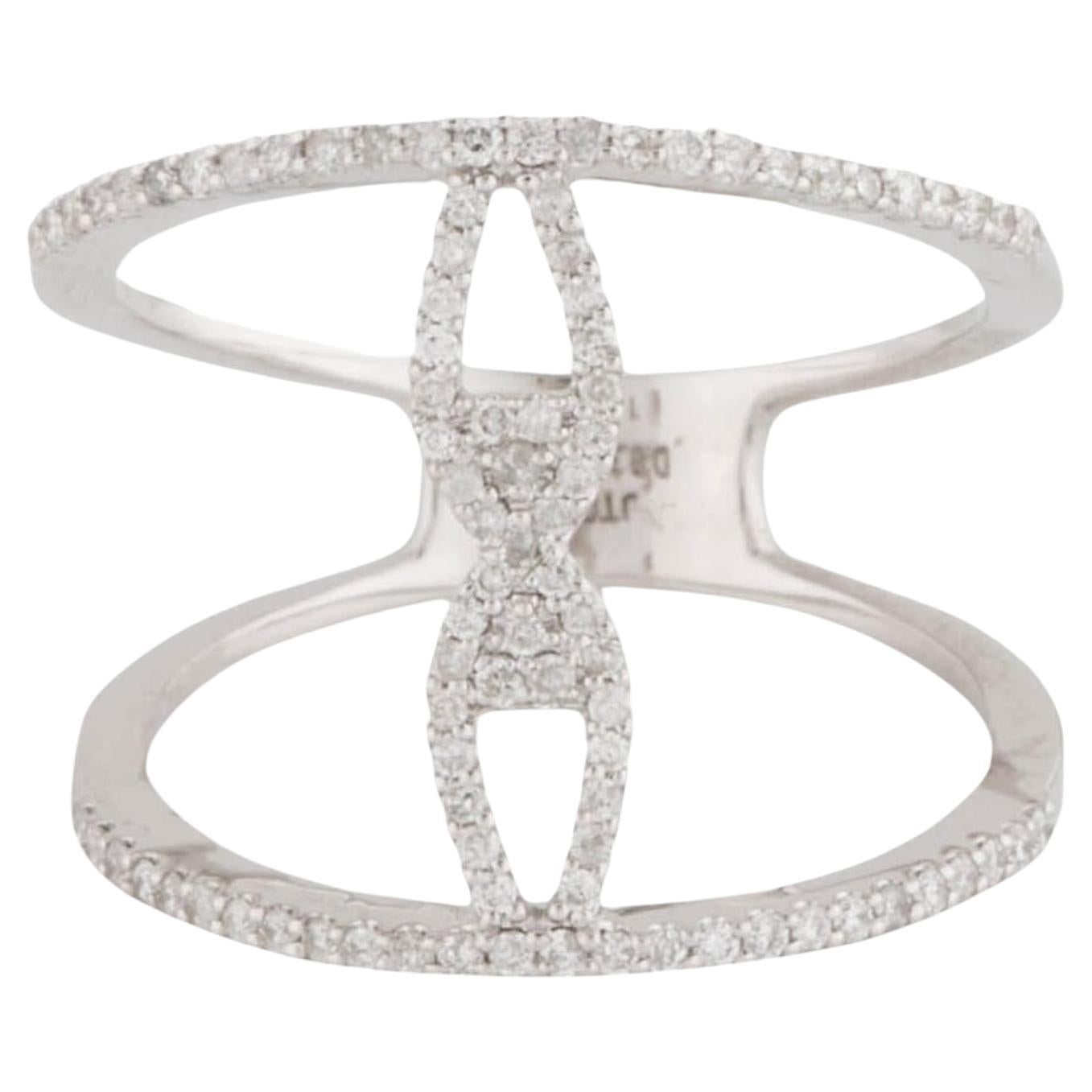 14K Diamond Fashion Band Ring - Size 6.25 - Stylish Elegance & Timeless Sparkle