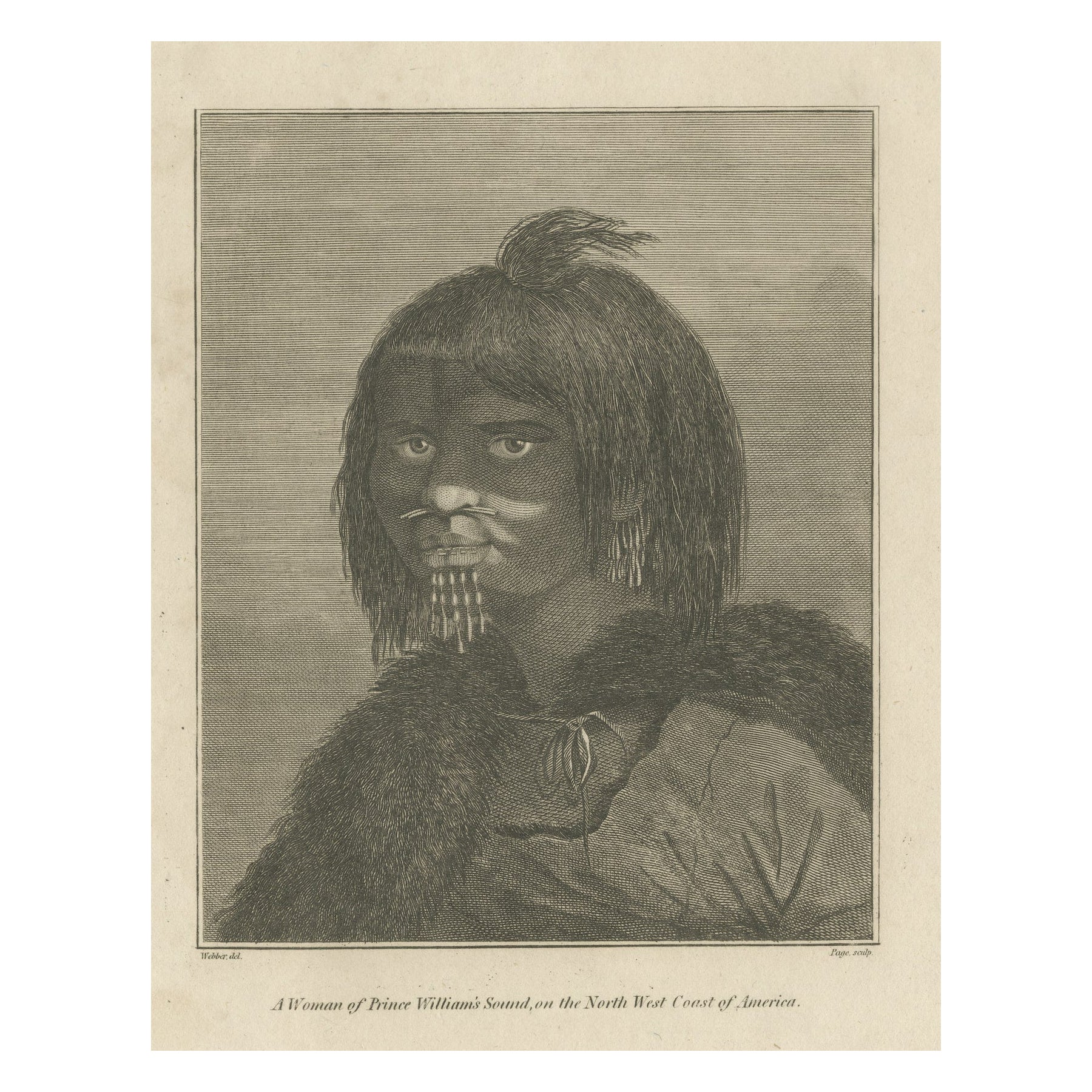 Eternal Gaze: An Alaskan Enigma by John Webber, Circa 1795 For Sale