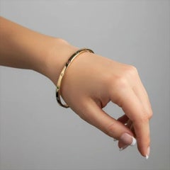 Eternal Horizon 14K (or 18k upon request) Yellow Gold Diamond Bracelet