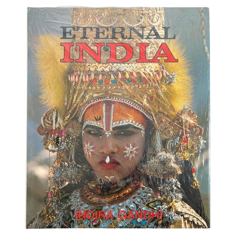 Eternal India by Indira Gandhi, Jean Louis Nou Hardcover Table Book For Sale