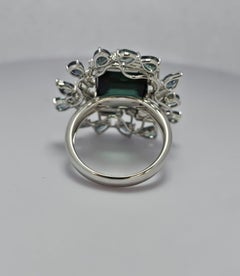 Eternal Mirage – Ring mit afghanischem Turmalin, besetzt mit Tapper-Diamanten und Alexandriten