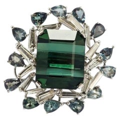 Eternal Mirage – Ring mit afghanischem Turmalin, besetzt mit Tapper-Diamanten und Alexandriten
