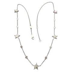 Eternal Orbit - PieCut Stars set together with Rosecut Diamonds in 18K Necklace