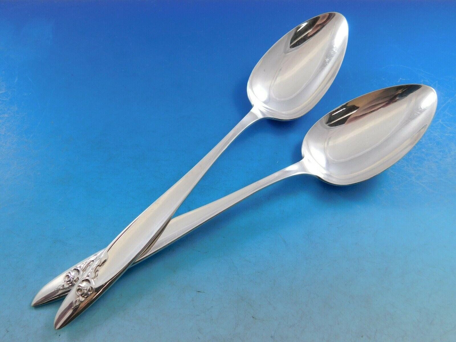 20th Century Eternal Rose by Alvin Sterling Silver Flatware Set For 8 Service 44 Pieces New For Sale