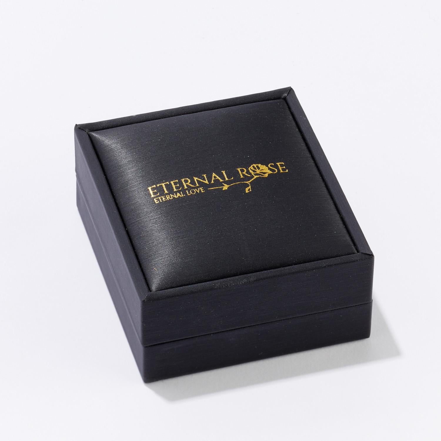 Men's Eternal Rose Teal Rhapsody Tie Clip, Dipped in 24k Gold, Glossy For Sale