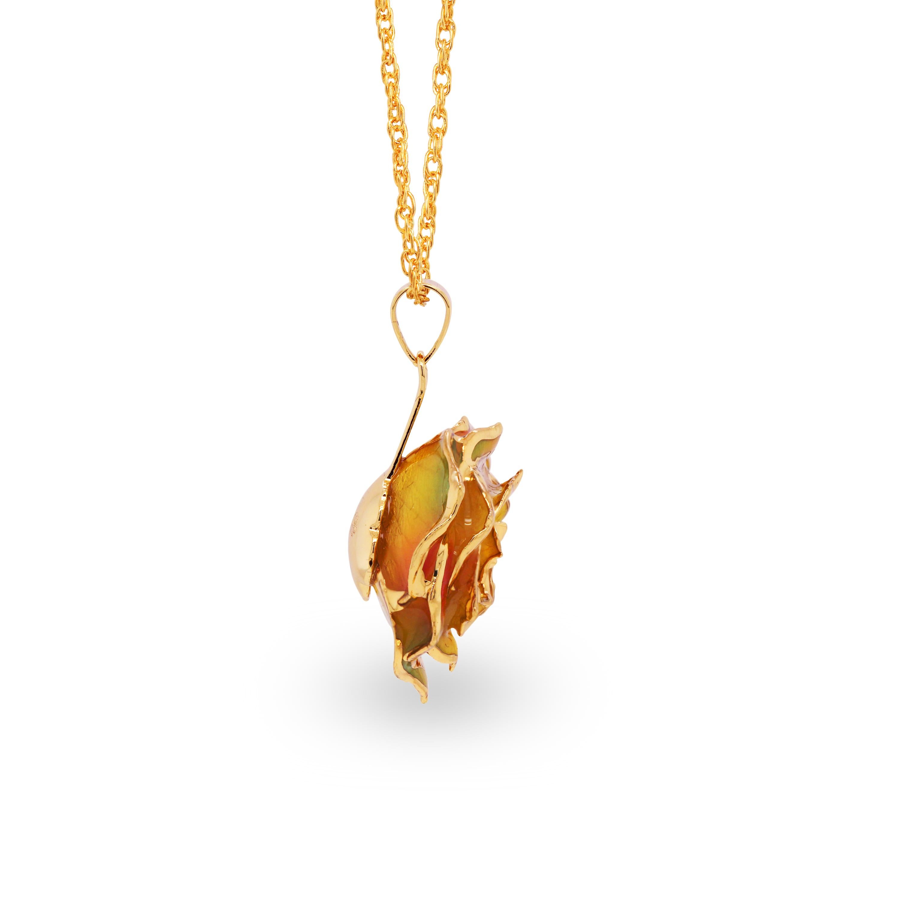 eternal rose with necklace