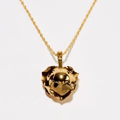 Eternal Rose Wedding Bliss Necklace, Gold, Gold-Dipped Real Rose, 24k Gold