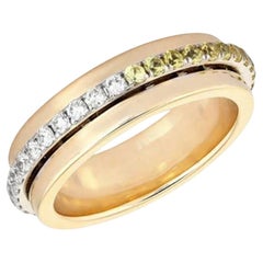 Eternal Shine Diamond 14K (oder 18k auf Anfrage) Gelbgold Pink Sapphire Ring