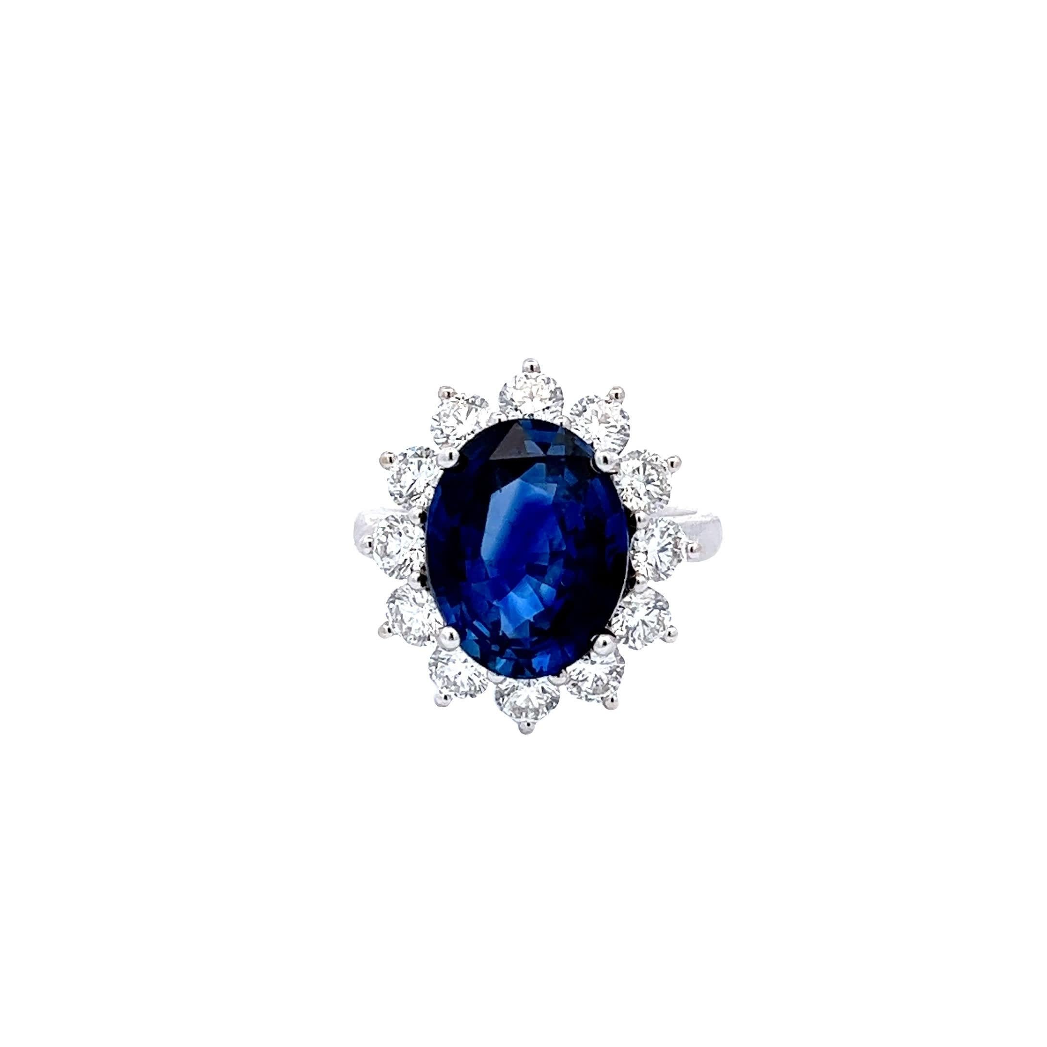 Eternal sparkle: sapphire & diamond