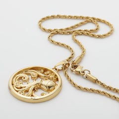 Eternally Aquarius, Pendant Necklace Dipped in 24k Gold
