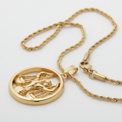 Eternally Libra, Pendant Necklace Dipped in 24k Gold