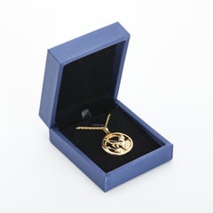 Eternally Sagittarius, Pendant Necklace Dipped in 24k Gold